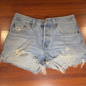 Vintage 00's Levi's 501 Reworked Cutoff Denim Shorts 26"